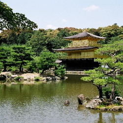 Kinkakuji (Golden Pavilion) and area